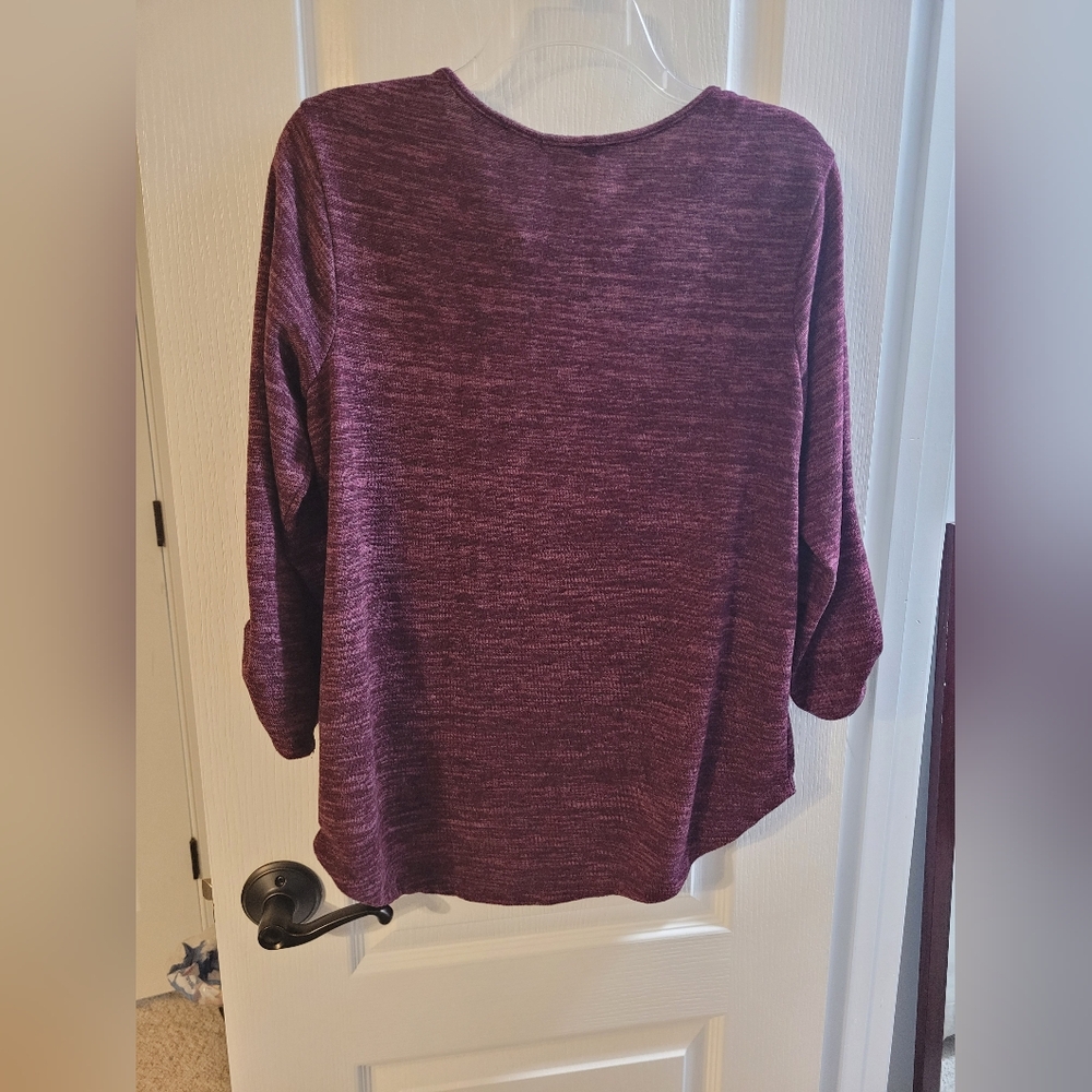 Chances R Medium Maroon Blouse - Picture 2 of 5